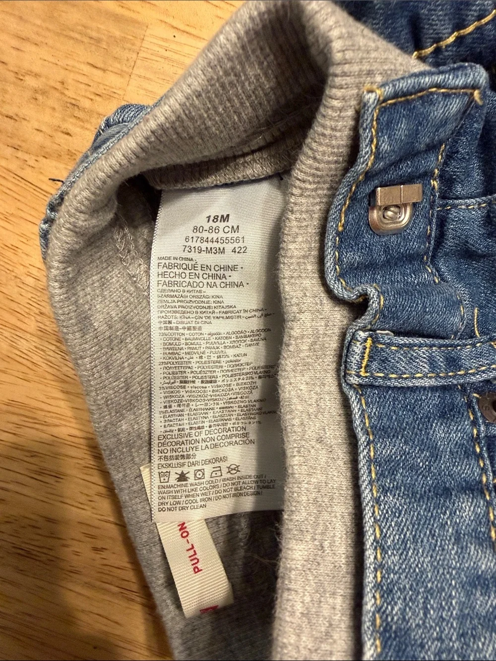 Levi's Boys' Distressed Blue Denim Jeans